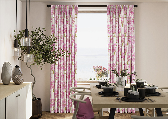 Classic Woodland, Pink Blossom - Made to Measure Curtains - Image 3